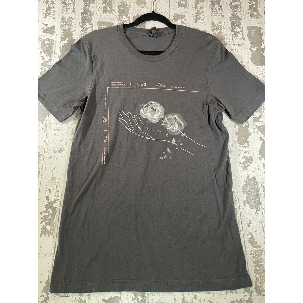 Shawn Mendes Roses Ruin Illuminate Deluxe Edition Tour Tee Shirt Women's Small M